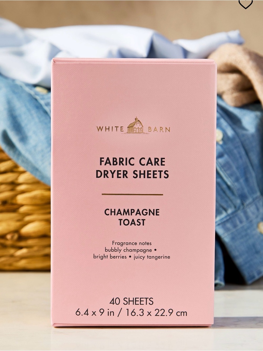 White Barn Champagne Toast Dryer Sheets Foaming, Hand Soap & PocketBac - Picture 4 of 13